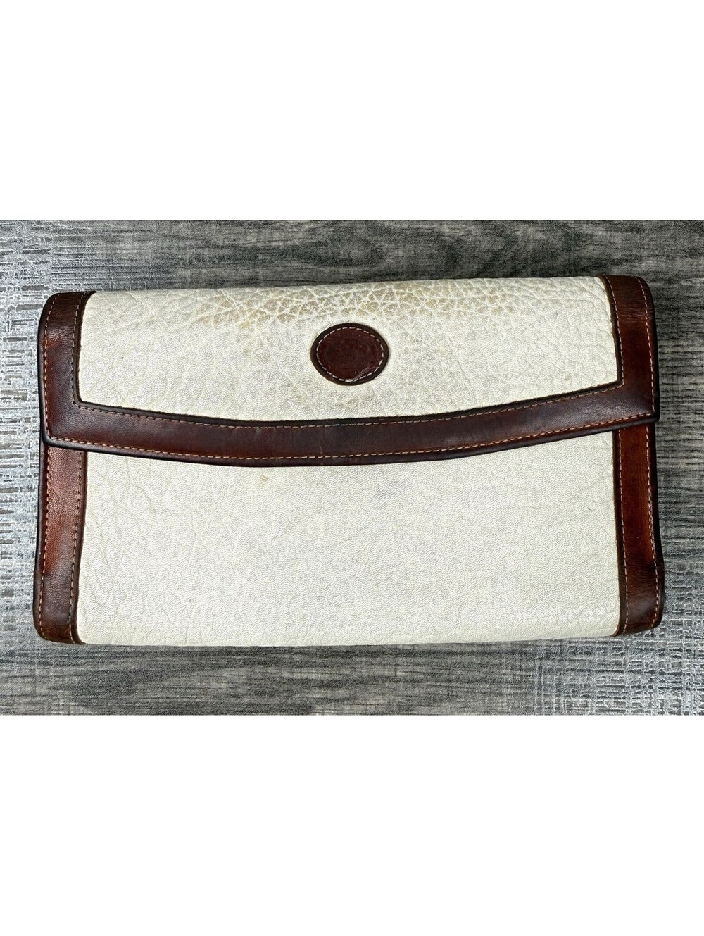 Vintage Dooney & Bourke Leather Wallet Clutch Kiss Lock Coin Purse Made USA